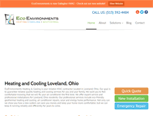 Tablet Screenshot of ecoenvironments.com